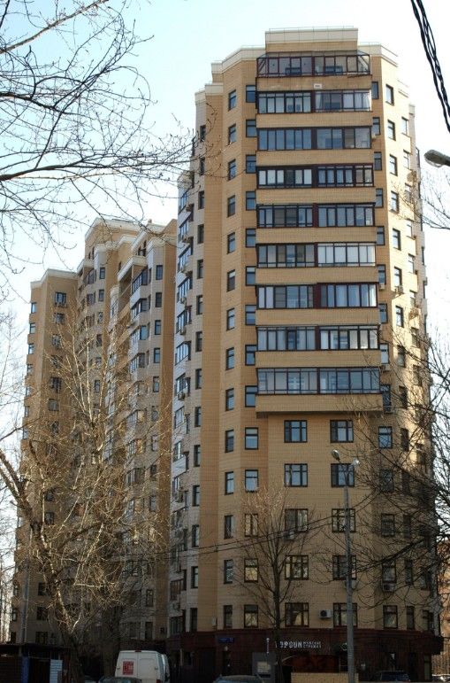 фасад дома, здание по адресу г Москва, ул Пудовкина, д 7